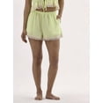 thumbnail image 1 of No Boundaries Satin Sleep Shorts with Scallop Lace Trim, 1.75'' Inseam, Women’s, 1 of 4