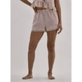 thumbnail image 1 of No Boundaries Satin Sleep Shorts with Scallop Lace Trim, 1.75'' Inseam, Women’s, 1 of 4