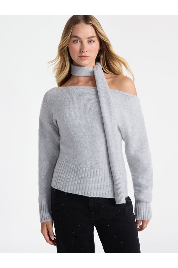 Scarf Sweater, Midweight, 2-Piece, Women’s