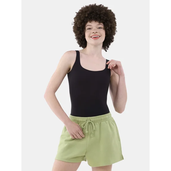 No Boundaries Women's Scoop Neck Tank Top Bodysuit, Women’s Sizes XS-3XL