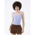 thumbnail image 1 of No Boundaries Women's Scoop Neck Tank Top Bodysuit, Women’s Sizes XS-3XL, 1 of 4