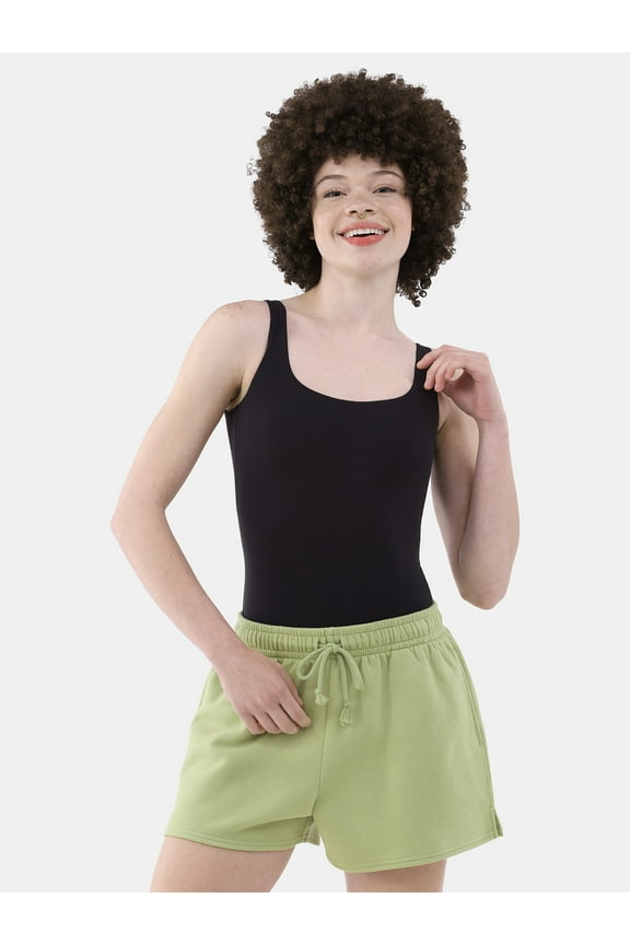 Women's Scoop Neck Tank Top Bodysuit, Women’s Sizes XS-3XL