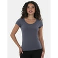 thumbnail image 1 of No Boundaries Short Sleeve Scoop Neck Tee, Women's XXS-XXXL, 1 of 5