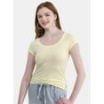 thumbnail image 1 of No Boundaries Short Sleeve Scoop Neck Tee, Women's XXS-XXXL, 1 of 5