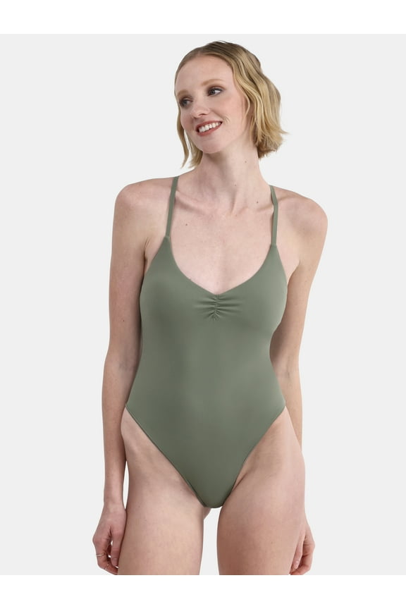 Women's Sculpting Ruched One Piece Swimsuit, Sizes XXS - XXL
