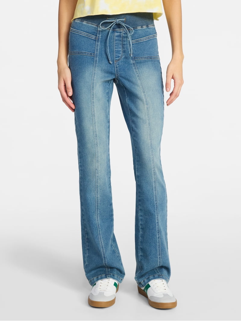 No Boundaries Seam Front Bootcut Pants, 31.5'' Inseam, Women's XXS