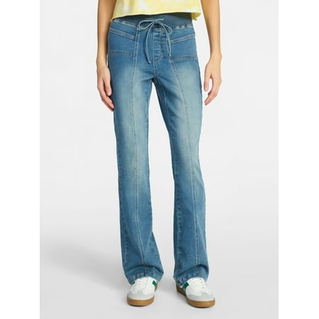 No Boundaries Seam Front Bootcut Pants, 31.5'' Inseam, Women's XXS-XXL