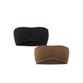 thumbnail image 1 of No Boundaries Seamless Bandeau Bra, 2-Pack, Women's, Sizes XS-3XL, 1 of 5