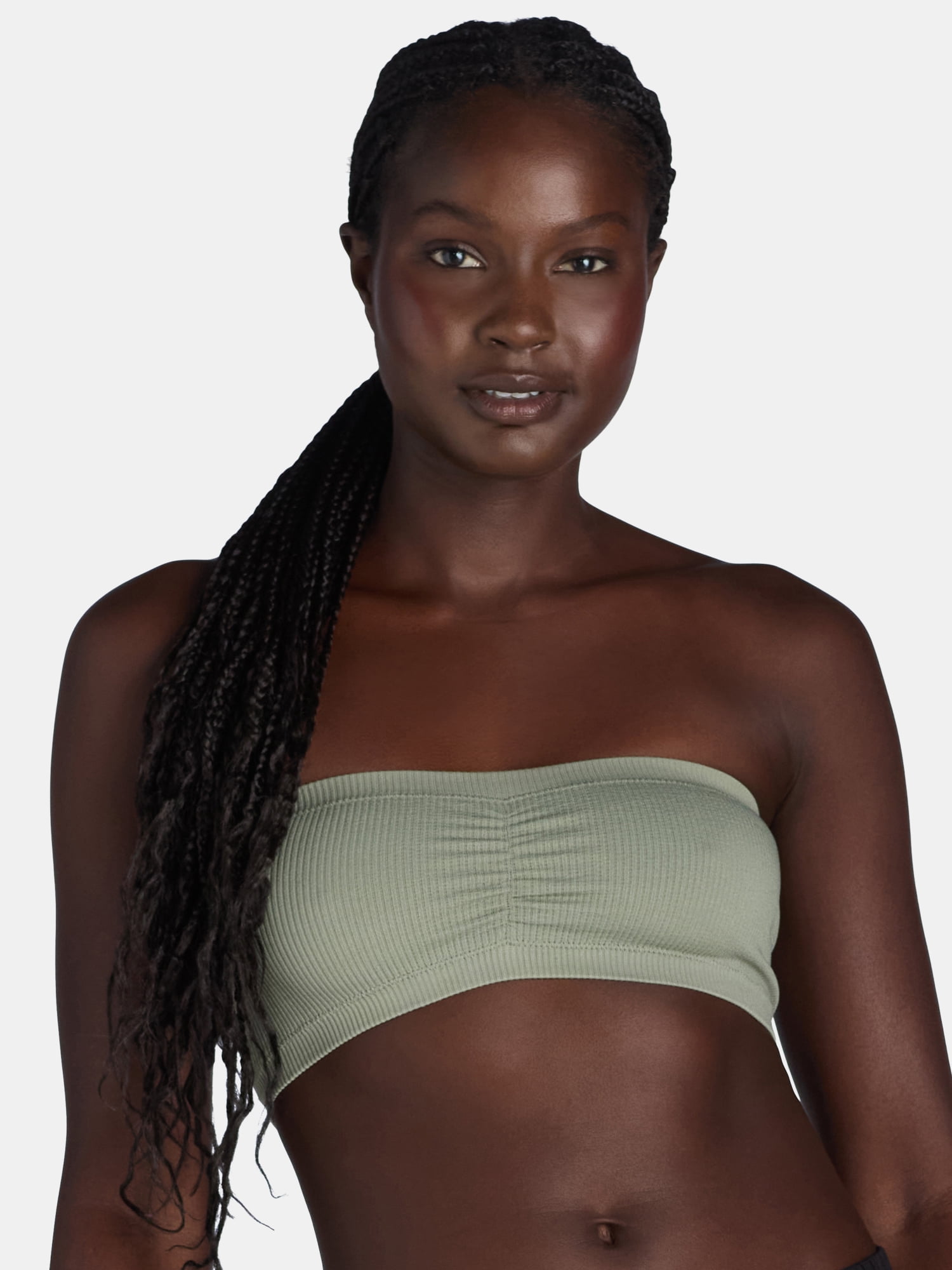 No Boundaries Women's Seamless Bandeau Bra, Sizes XS-XXXL