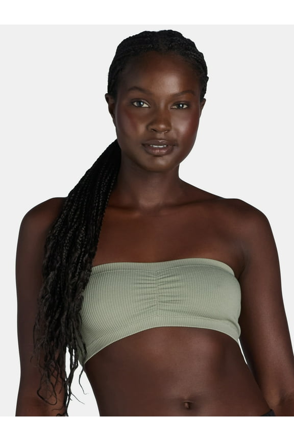 Women's Seamless Bandeau Bra, Sizes XS-XXXL