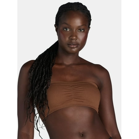 No Boundaries Seamless Bandeau Bra, Women's and Women's Plus, Sizes XS-3XL