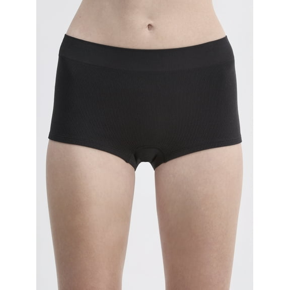 No Boundaries Seamless Boyshort Panties, Women's and Women's Plus