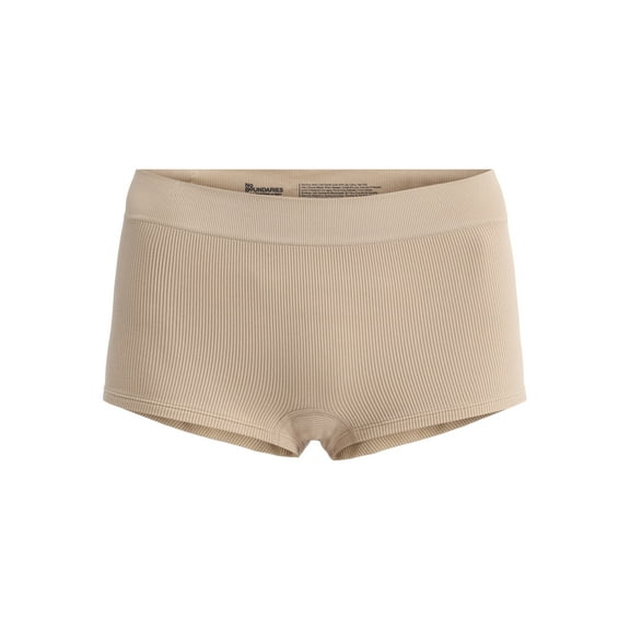 No Boundaries Seamless Boyshort Panties, Women's and Women's Plus