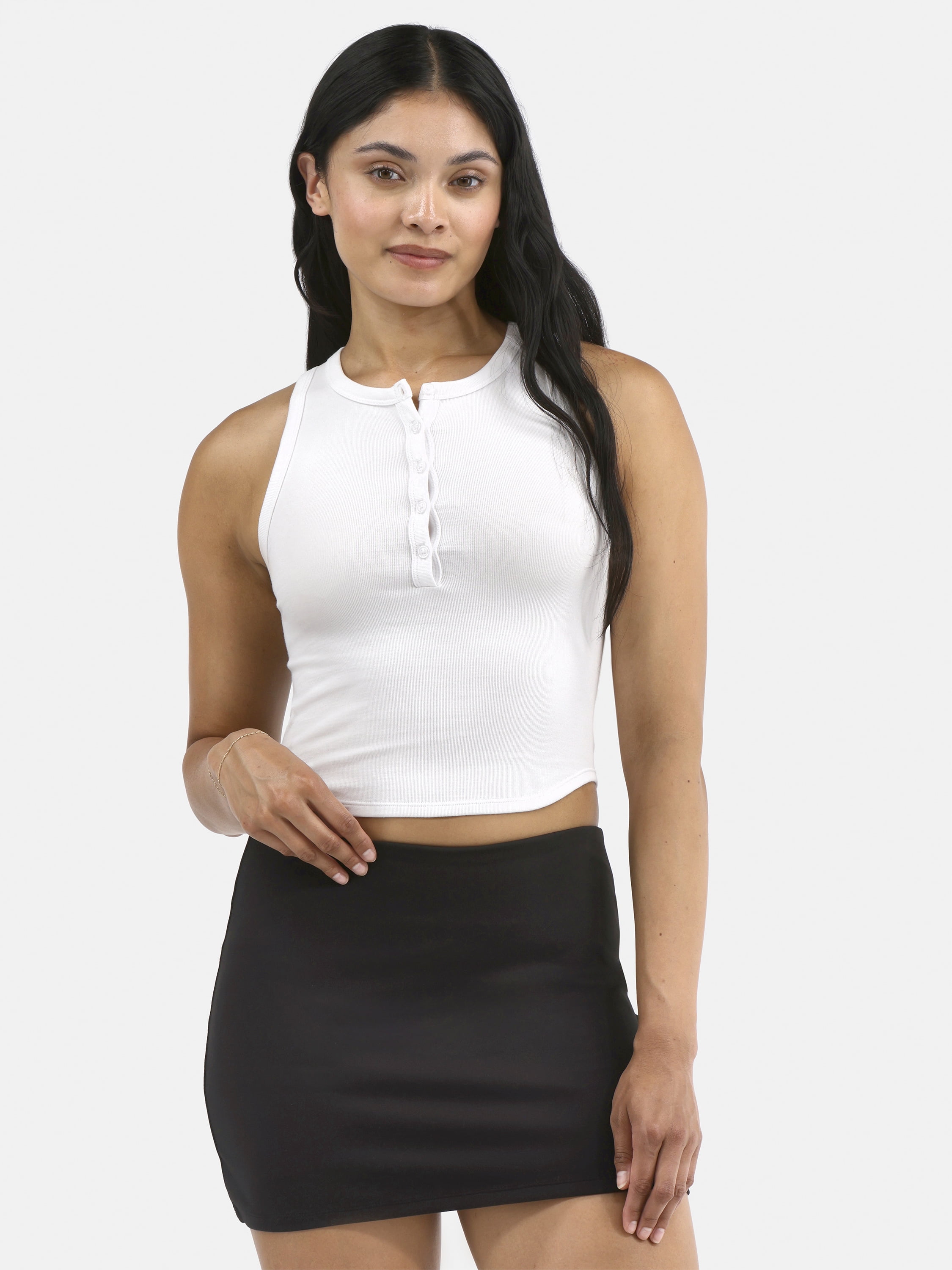 No Boundaries Seamless Henley Tank, Women's
