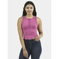 thumbnail image 1 of No Boundaries Seamless Henley Tank, Women's, 1 of 5