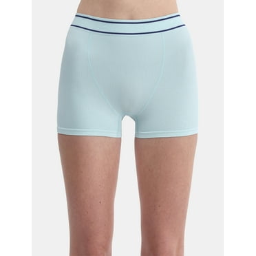 No Boundaries Seamless High Waist Boyshort Panties, Women’s