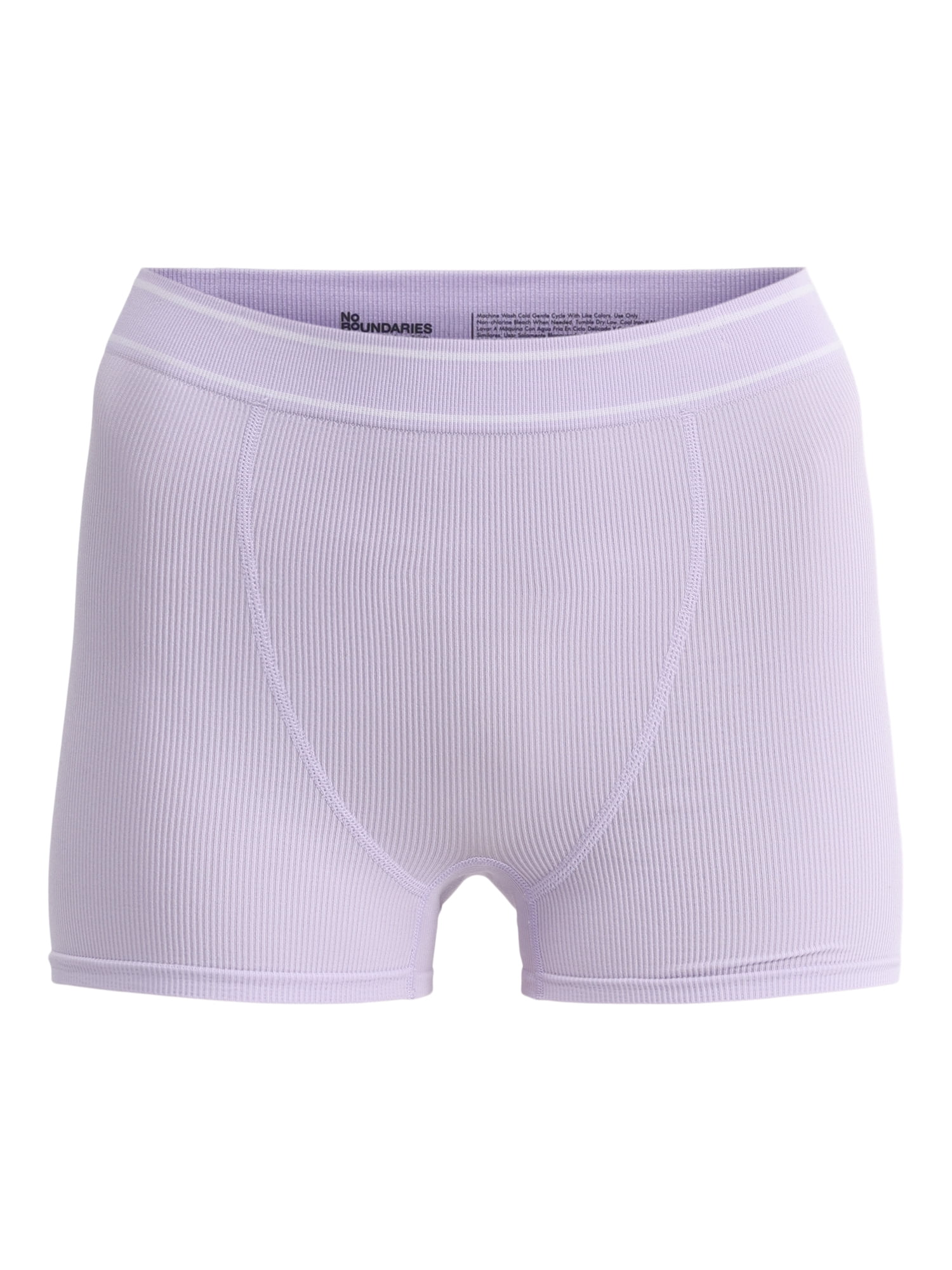No Boundaries Seamless High Waist Boyshort Panties, Women’s