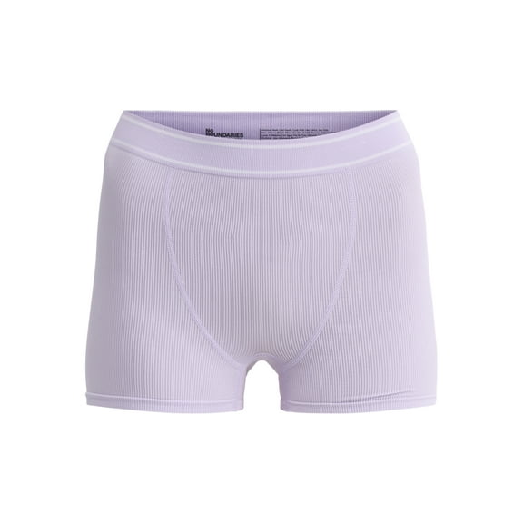 No Boundaries Seamless High Waist Boyshort Panties, Women’s