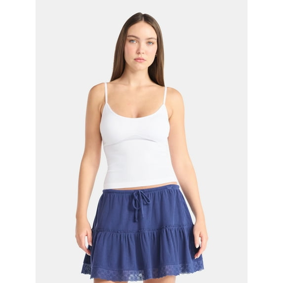 No Boundaries Seamless Mitered Textured Tank Top, Women's