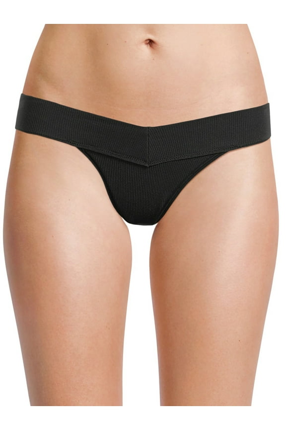 Seamless Ribbed Bikini Panties, Women's and Women's Plus