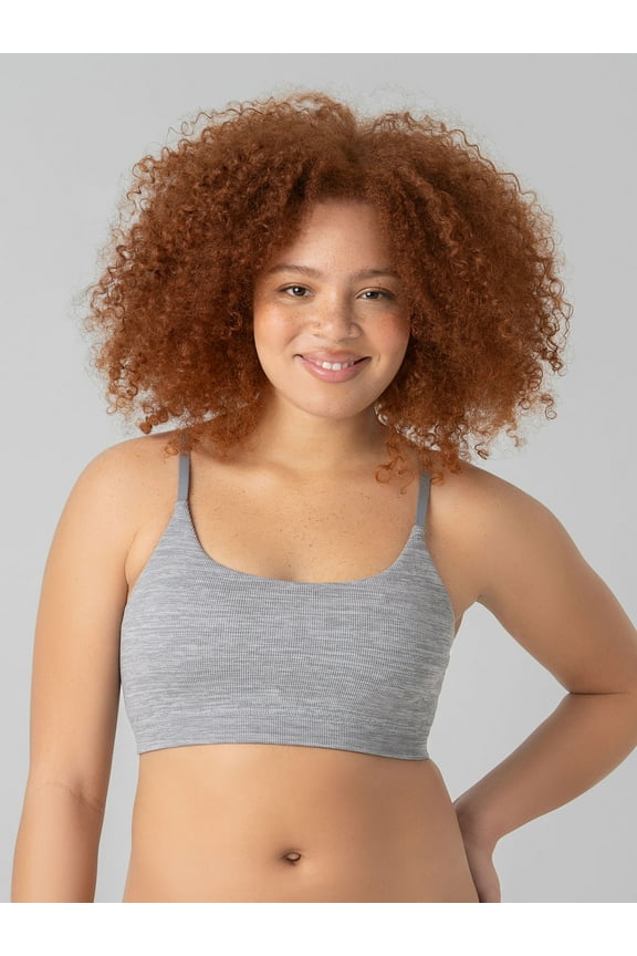 Women's Seamless Ribbed Cami Bralette, Sizes XS-XXXL