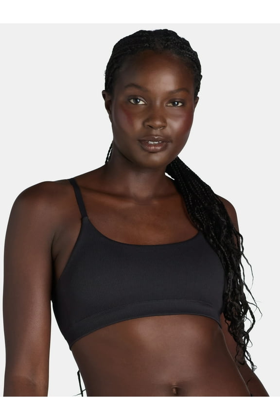 Women's Seamless Ribbed Cami Bralette, Sizes XS-XXXL