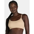 thumbnail image 1 of No Boundaries Women's Seamless Ribbed Cami Bralette, Sizes XS-XXXL, 1 of 13