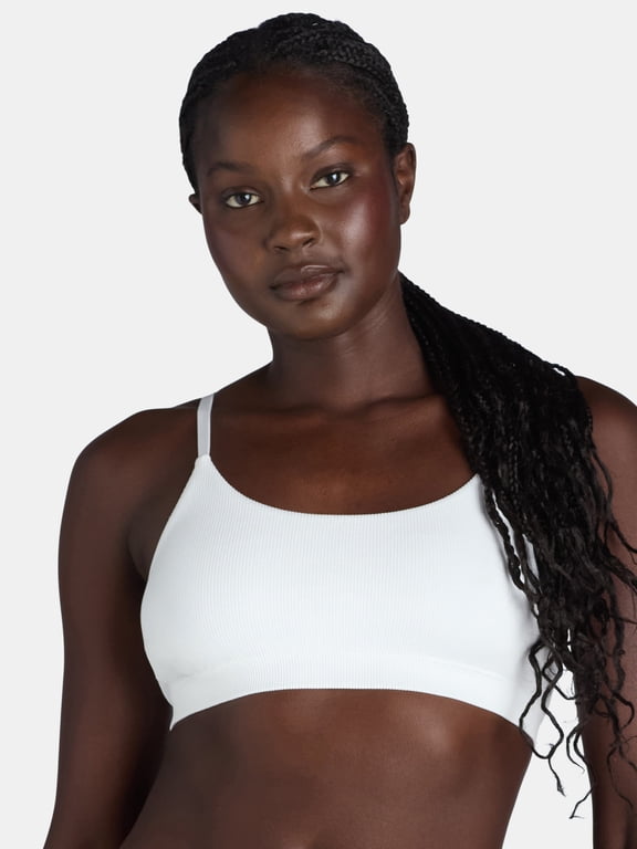 Seamless Ribbed Cami Bralette, Women’s and Women’s Plus, Sizes XS-3XL