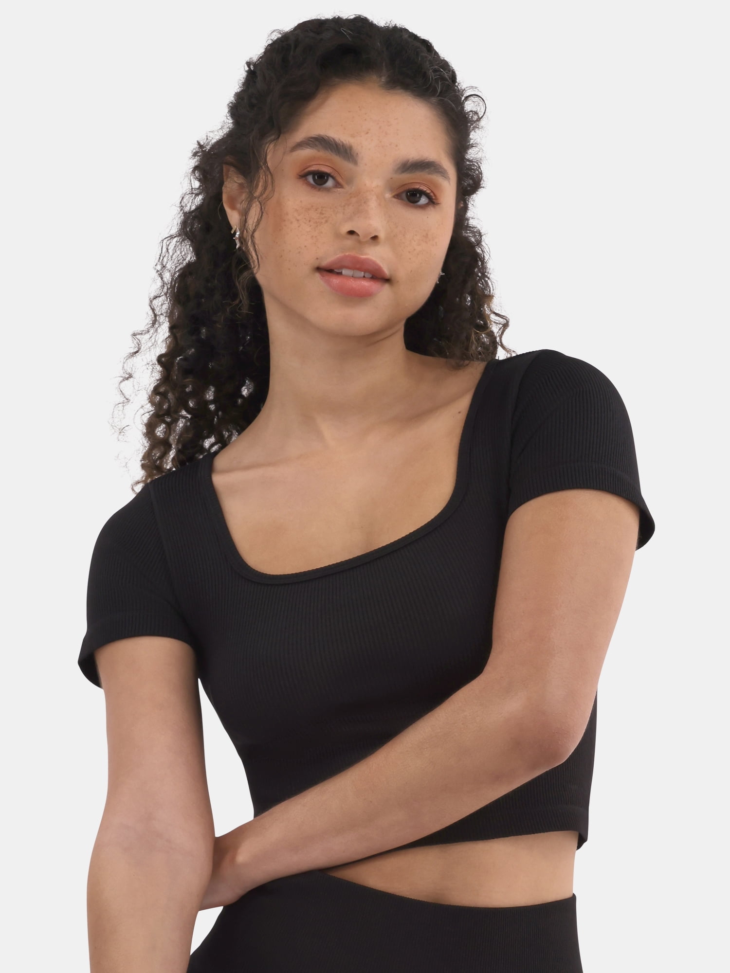 No Boundaries Seamless Ribbed Two-Piece Set Women's Top and