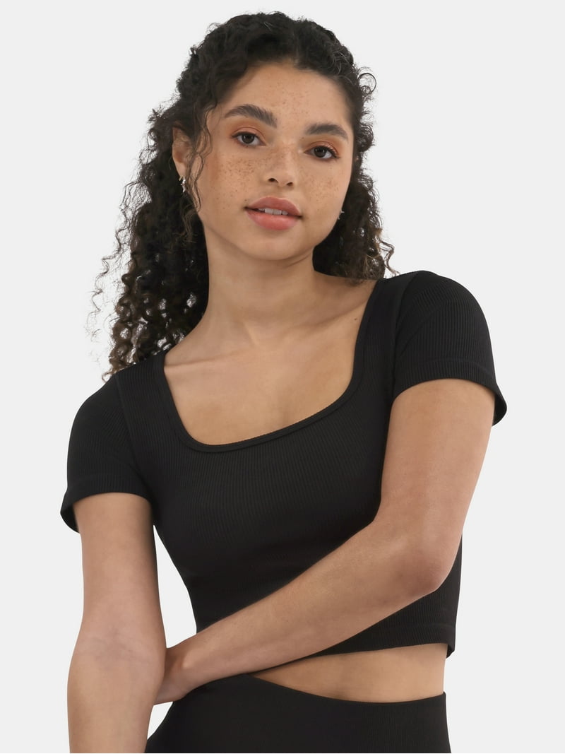 No Boundaries Seamless Ribbed Two-Piece Set Women's Top and