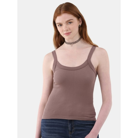 No Boundaries Seamless Scoop Neck Tank Top, 2-Pack, Women's and Women's Plus