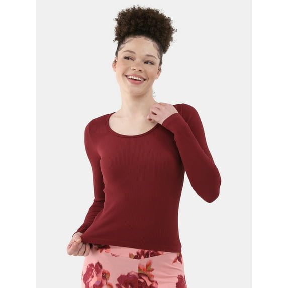 No Boundaries Seamless Scoop Neck Top, Women's