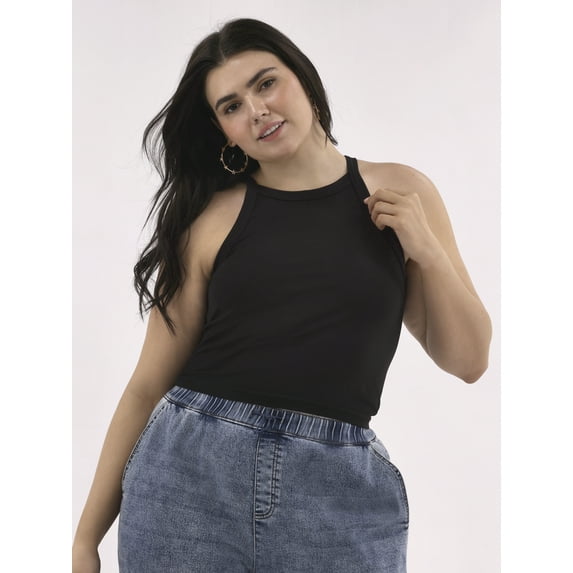 No Boundaries Seamless Tank Top, Women’s Plus