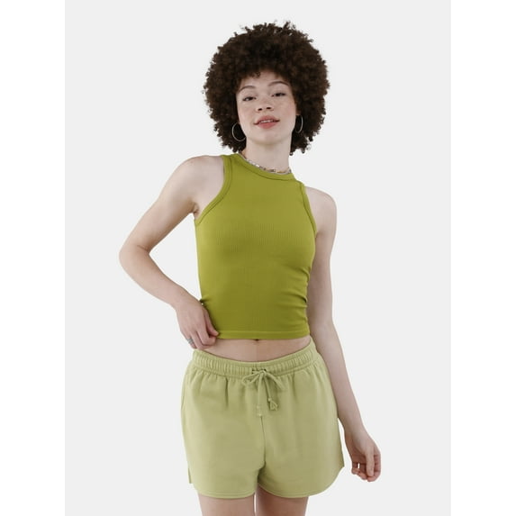 No Boundaries Seamless Tank Top, Women's and Women's Plus
