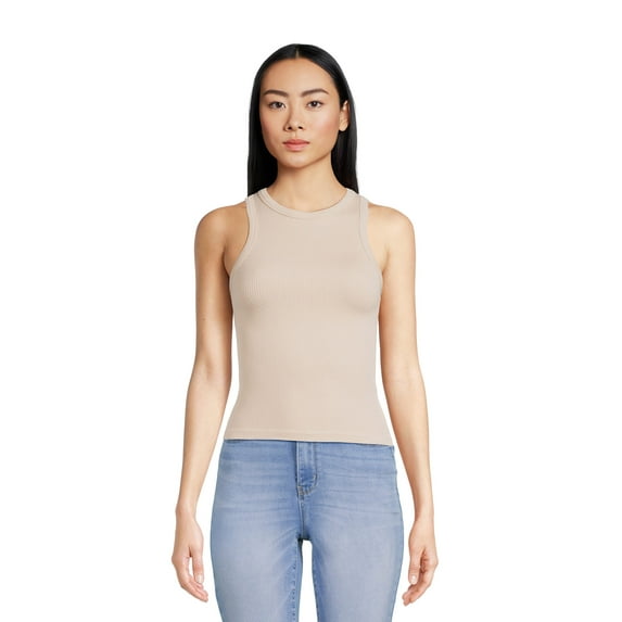 No Boundaries Seamless Tank Top, Women's and Women's Plus