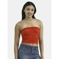 thumbnail image 1 of No Boundaries Seamless Textured Tube Top, Women's, 1 of 5