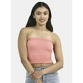 thumbnail image 1 of No Boundaries Seamless Textured Tube Top, Women's, 1 of 5