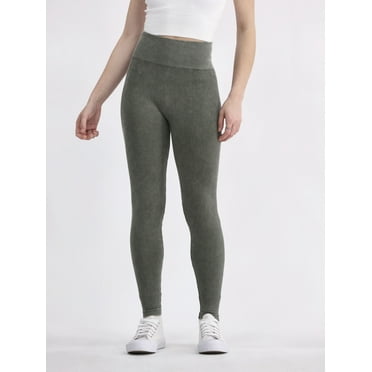 No Boundaries Seamless Washed Ribbed Leggings, Women's