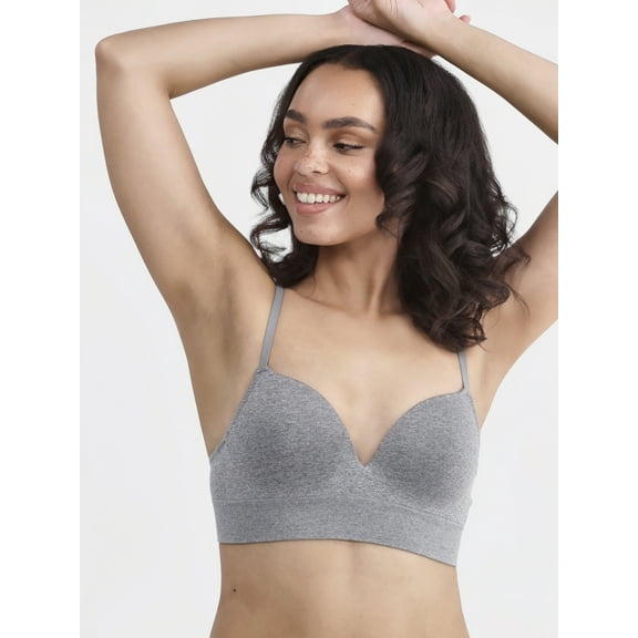 No Boundaries Women's Seamless Wirefree Bra, Sizes XS-XXXL