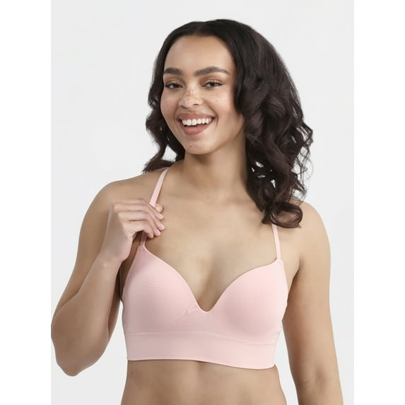 No Boundaries Women's Seamless Wirefree Bra, Sizes XS-XXXL