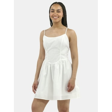 No Boundaries Seersucker Gingham Mini Dress, Women's