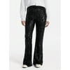 No Boundaries Sequin Flare Pants, Women's and Wome