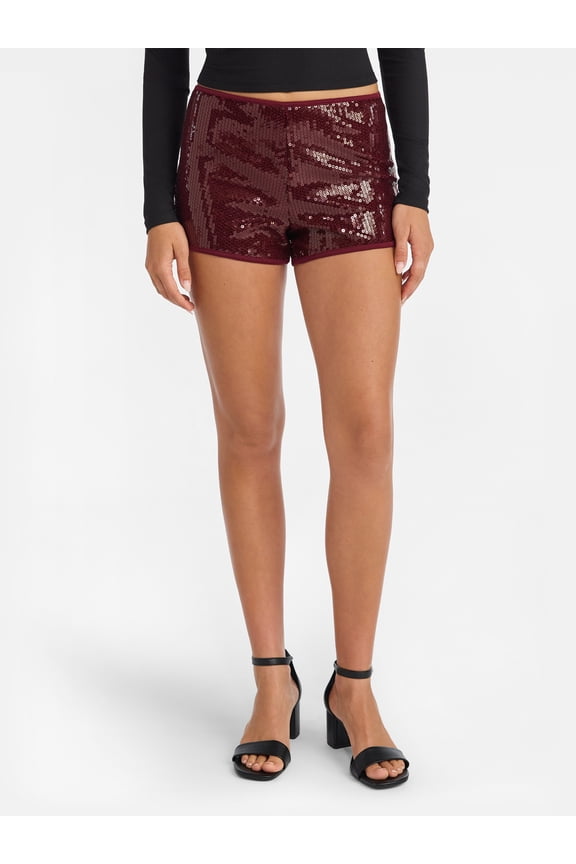 Sequin Hot Shorts, 2.5'' Inseam, Women's