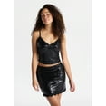 thumbnail image 1 of No Boundaries Sequin Mesh Tank Top and Mini Skirt Set, 2-Piece, Women's, 1 of 5