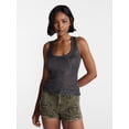 thumbnail image 1 of No Boundaries Sequin Sweater Tank Top, Women's and Women's Plus XXS-4X, 1 of 5