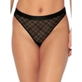 thumbnail image 1 of No Boundaries Sheer Mesh Thong Panty, 3-Pack, Sizes XS-XXXL, 1 of 5