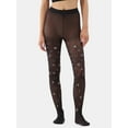 thumbnail image 1 of No Boundaries Star Pattern Sheer Tights for Women, Sizes S-3XL, 1 of 4