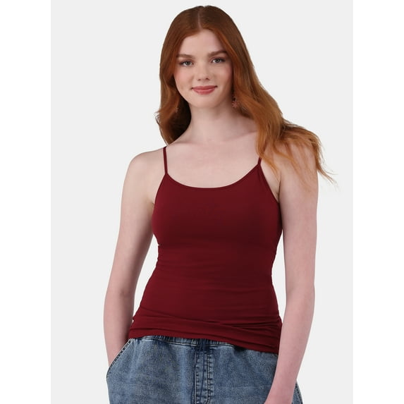 No Boundaries Shelf Bra Cami Top, Women's and Women's Plus