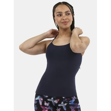 No Boundaries Cropped Shelf Bra Cami Top, Women's