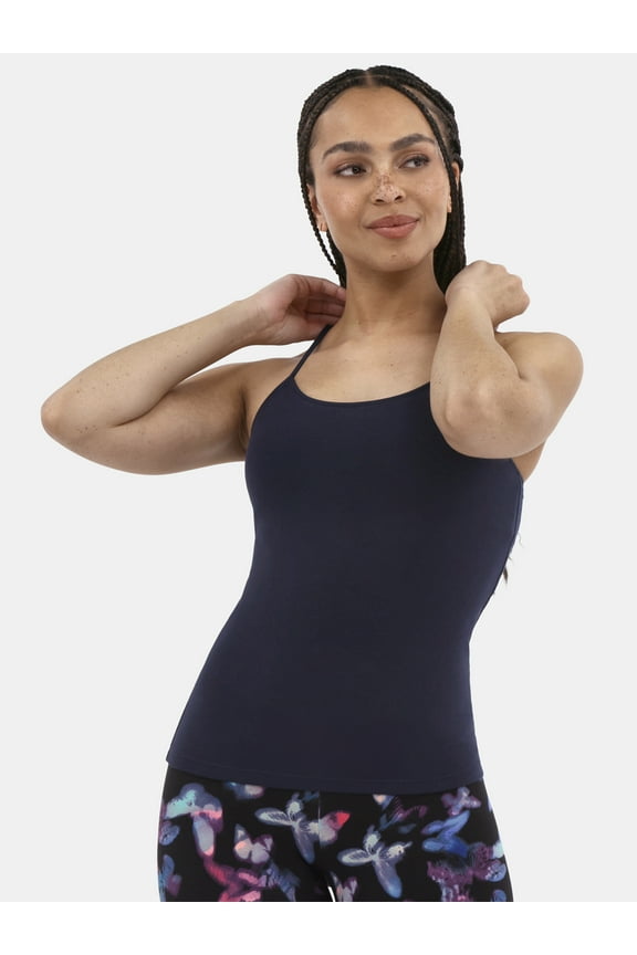 Cropped Shelf Bra Cami Top, Women's